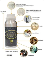 Huile essentielle sans eau durable d'huile d'arome de diffuseur de parfum floral d'hôtel de luxe pour la machine de parfum