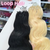 Extensions de cheveux à pointes en kératine, aspect naturel, style polyvalent, kératine naturelle, cheveux humains bruts, pointes en kératine, vague corporelle, K-Tip pour les fêtes