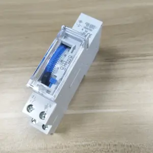 SUL180a AC 220V 240V 24 Hour Daily Programmable 24H Din Rail Mounting Mechanical Timer Time Switch With Rechargeable Battery