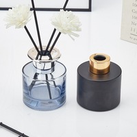 Diffuseur de parfum d'ambiance en verre transparent avec bouchon à vis en aluminium – 100 ml, 120 ml, 200 ml – Luxe et nature