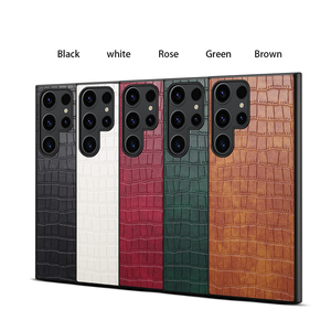 Étui <span class=keywords><strong>de</strong></span> téléphone pour Samsung Galaxy S26 Ultra, motif à carreaux, finition mate, aspect cuir <span class=keywords><strong>de</strong></span> luxe, compatible S25 Plus S24 S23 - Product Image 6