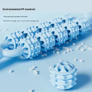 عصا تدليك بأسنان ذئب مزدوجة لليوغا واللياقة البدنية واسترخاء عضلات الساق موديل XY-001 - Product Image 4