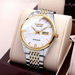 1Customized Luxury Stainless Steel Miyota <b>Automatic</b> Mechanical Water Resistant Chronograph Men's <b>Watch</b> Pointer Dial 20mm Band - Product Image 1