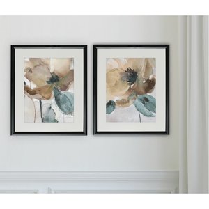Set di Stampe Artistiche Personalizzate 'Poppy Acquerello' Paesaggio Marino Verticale in Due Pezzi su Carta - Product Image 4