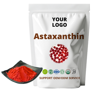 Fairir-freie Probe Astaxanthin pulver 100% natürliches Astaxanthin pulver 1% 2% 3% 4% 5% Haematococcus Pluvialis Extrakt pulver - Product Image 2