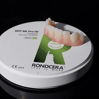 Rondcera SHT-ML Pro 3D Nouveau Matériau Dentaire en Zircone Multicouche pour Système de Laboratoire Dentaire CAD CAM