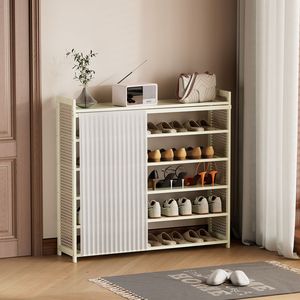<b>Shoe</b> <b>rack</b> for home use, multi-layer dustproof, <b>large</b>-capacity indoor storage, suitable for dormitories and rental apartments. - Product Image 2