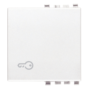 White Key Symbol Wall <b>Switch</b> 2M Button 4.46x4.9x2.29cm - Product Image 1