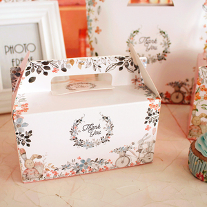 กล่องเค้กกระดาษคราฟท์สีขาวใสแบบกำหนดเองได้ <span class=keywords><strong>พ</strong></span>ร้อมหน้าต่าง PVC ใสเคลือบ UV และลายนูน - Product Image 2