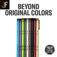 Boîtier de châssis intermédiaire en alliage d'aluminium coloré JF Brand pour iPhone 17 Pro Max, design barre, kit de conversion couleurs pastel et audacieuses
