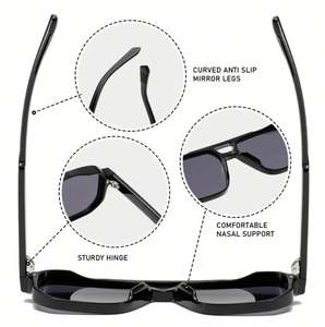 Gafas de Sol de Piloto Vintage Personalizadas 2025 para Hombre y Mujer, con Remaches, Protección UV400, Lentes Verde Oscuro, Doble Puente, Cuadradas - Product Image 3