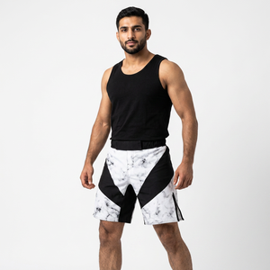 Wholesale Men's Boxing MMA Stretch Shorts Breathable Durable 100% Cotton Customizable Fighting Wear - Product Image 1