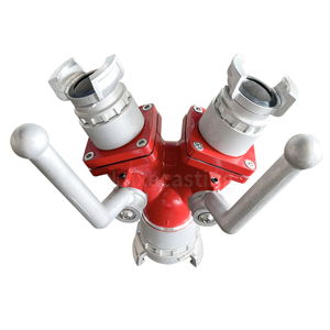 Diviseur d'eau 3 voies en aluminium LUXE de 2,5 pouces pour lutte contre l'incendie avec raccord de vanne et séparateur d'eau 10-16 bars personnalisable - Product Image 3