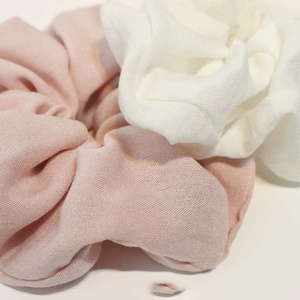 Umwelt freundliche Herbst haar zubehör Haar gummis Bündel Haar gummis Band Jumbo <span class=keywords><strong>Messy</strong></span> <span class=keywords><strong>Bun</strong></span> Cup Cover Riesige übergroße Leinen <span class=keywords><strong>Scrunchie</strong></span> - Product Image 4