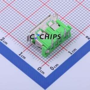 919-152A1092D10200 <b>USB</b> <b>Connector</b> Bent Lead Through Hole <b>Connector</b> Type-A <b>USB</b> 2.0 Female Right Angle Insert - Product Image 2