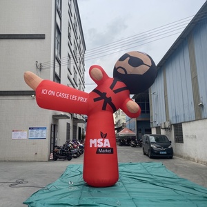 Chine Usine Conception Personnalisée Gonflable Taekwondo Kicking Boy <span class=keywords><strong>Deux</strong></span> Jambes Sky Dancer tube <span class=keywords><strong>homme</strong></span> pour Publicité Gonflables - Product Image 2