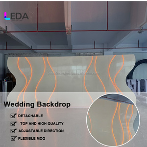 Leda ชุดซุ้มโค้งสำหรับเวทีแต่งงานแบบโค้ง LED ประตูอะคริลิคโค้งแบบเส้นตรงสำหรับจัดงานแต่งงาน - Product Image 2