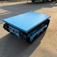 Chasis de orugas de alta resistencia con orugas de goma para transporte agrícola, plataforma de cortacésped para huertos, personalizado