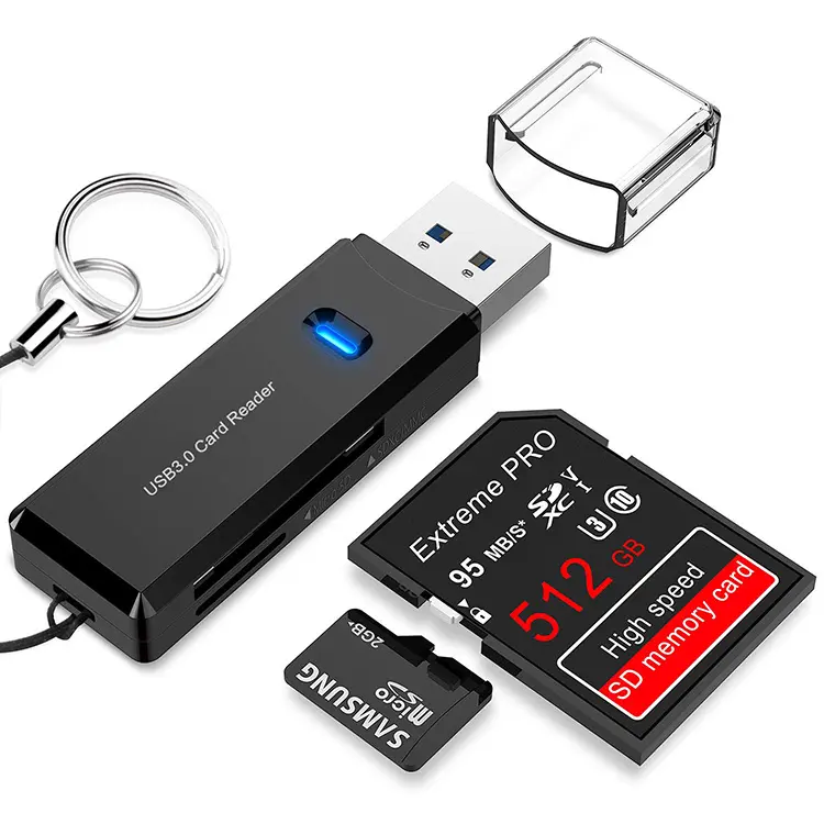 Card skimmer reader mini usb3.0 for SD/SD HC/SDXC/MicroSD