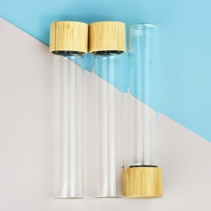 <span class=keywords><strong>Bouchon</strong></span> à vis en bambou de 18mm, résistant aux enfants, <span class=keywords><strong>95mm</strong></span>, 115mm, 120mm, tubes scellés en verre anti-odeur pour cigares avec tube à essai, col de 18mm - Product Image 2