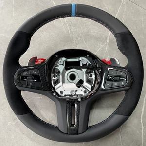 Volante de Cuero de Ante con Botones M1 M2 para <span class=keywords><strong>BMW</strong></span> G12 G20 G30 M2 G87 M3 G80 M4 G82 M5 F90 X5 G05 F95 MP - Product Image 3
