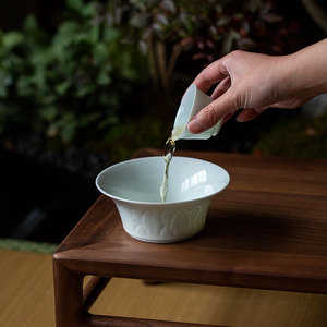 Yingqing Daye Youcheng Jianshui Ceramic <b>Tea</b> Dregs Bucket Round Porcelain For Kung Fu <b>Tea</b> <b>Set</b> Afternoon <b>Tea</b> Use - Product Image 3