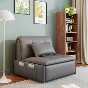 Sofá Cama Plegable de Cuero de Lujo Moderno, Venta al por Mayor de Fábrica, con Almacenamiento, Sofá Eléctrico para Dormitorio y Sala de Estar - Product Image 6