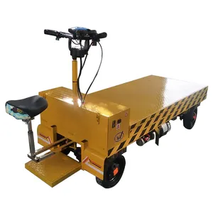 Hot Selling Logistics Express Short-Distance Cargo Handling Electric Flat Trolley