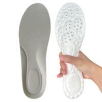 Semelles de sport en latex 4D super douces, haute élasticité, coussinets anti-douleur, désodorisants, soutien de la voûte plantaire, semelles de course, semelles intérieures pour pieds