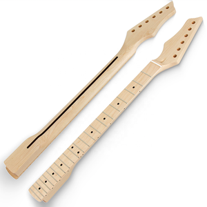 Oferta especial: Mástil de guitarra de 22 trastes con tornillos, de arce canadiense satinado, forma C, con incrustaciones traseras - Product Image 1