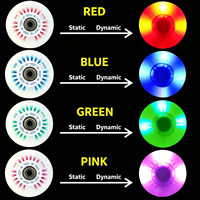 Roues de patins à roulettes avec roulements, roues de patins en ligne lumineuses 80/110mm 90A PU, roues de roller clignotantes pour le patinage