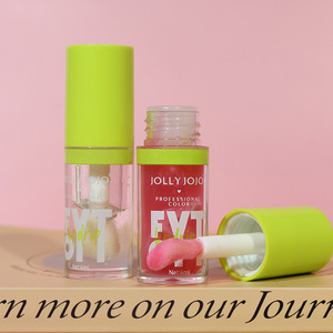 Lip Gloss Transparan Pink Cair Tahan Lama Melembapkan dengan Rasa Buah, Grosir Label Pribadi Kustom untuk Bibir Lebih Penuh - Product Image 2