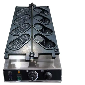 เครื่องทำวาฟเฟิลรูปทรง<span class=keywords><strong>รองเท้า</strong></span> ใช้ไฟฟ้าและแก๊ส สำหรับ<span class=keywords><strong>ครัว</strong></span>เชิงพาณิชย์ 4 ช่อง เหมาะสำหรับร้านกาแฟขนาดเล็ก ร้านขายของที่ระลึก ร้านอาหาร และโรงแรม - Product Image 3