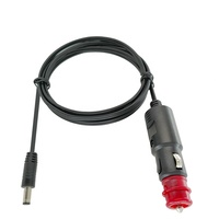 Kabel Adaptor DC 5.5mm Tembaga Berlapis Timah 18AWG Khusus 2M Isolasi PVC untuk Kulkas Mobil, Peralatan Rumah Tangga, dan Mesin