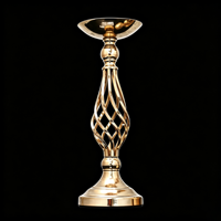 Support de vase en fer détachable en 3 tailles, doré à l'or fin, électroplaqué argent, pour décoration de table à la maison