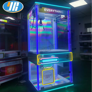 YIRUN nouveau Style Mini porte-bonheur maître griffe Machine monnayeur enfants Arcade jouets collations cadeau vente anglais grue jeu prix Clip - Product Image 4