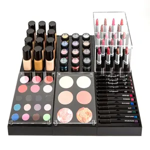 Maquiagem Display Rack Acrílico Produtos Cosméticos Table Top Nail Polish Lipgloss Cuidados com a pele Exibição do produto Stands