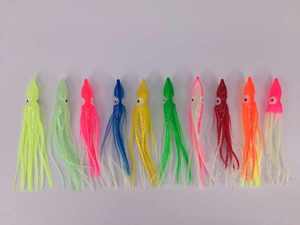 Falda de calamar luminosa de 4-24cm, pulpo de agua salada, faldas de pesca de plástico suave, atractivas para lubina, salmón, trucha, tiburón - Product Image 5