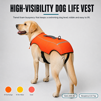 Gilet de sauvetage personnalisé haute visibilité pour chien, sac à dos flottant pour animal de compagnie, gilet de natation réfléchissant avec sangles réglables