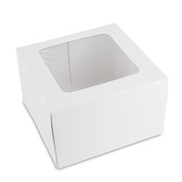 Boîtes en carton transparentes claires de 12 pouces, emballage de gâteau, dessert, donuts, Cajas Para pâte avec fenêtre
