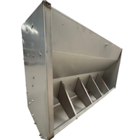 Nouvelle mangeoire automatique carrée en acier inoxydable poli pour porcs, utilisable en mode humide/sec, avec dimensions personnalisables pour ferme de 10 à 40 porcs