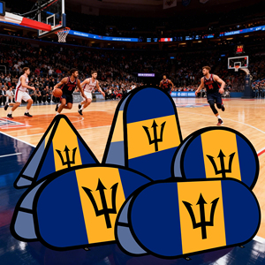 Bannière ovale Barbados en tissu tricoté warp-knit pour la publicité extérieure et la promotion, idéale pour les tentes extérieures - Product Image 5