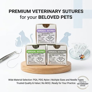 Hilos de PP para uso veterinario, material de sutura de polipropileno, nailon, ácido poliglicólico, seda, <span class=keywords><strong>PDS</strong></span> para hospitales de animales. - Product Image 1