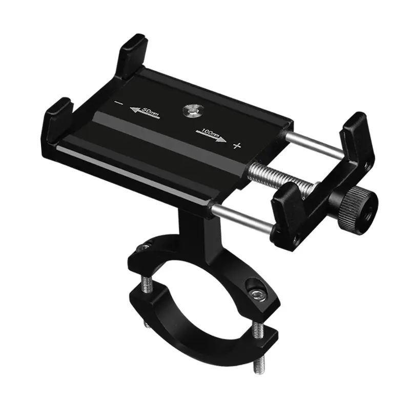 Universal Bike Phone Holder Clamp for Motorcycle Scooter Handlebar Mount Stand Aluminum Adjustable Bracket Fits iPhone Huawei