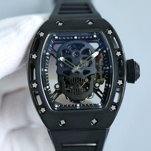 Montre en céramique Crâne Artistique Haut de Gamme Personnalisée pour Événements de Design, Réunions Créatives, Présentoirs de Collection, Montre Unique - Product Image 3