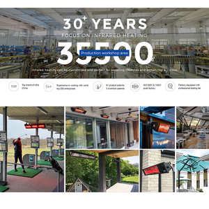 Chauffage mural <span class=keywords><strong>pour</strong></span> terrasse, chauffage électrique extérieur étanche, économie d'énergie, protection contre la surchauffe <span class=keywords><strong>pour</strong></span> patio, balcon, jardin - Product Image 4