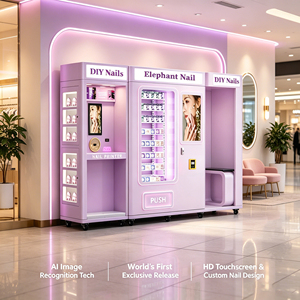 Stampante per unghie intelligente completamente self-service, macchina per la <span class=keywords><strong>vendita</strong></span> fai-da-te con touchscreen 3D, distributore automatico commerciale senza operatore - Armadietto laterale - Product Image 1