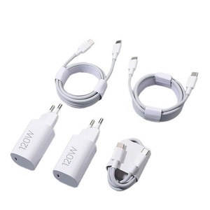เครื่องชาร์จเร็ว 120W GaN มาตรฐานยุโรปอะแดปเตอร์ชาร์จ USB-C PD สีขาว - Product Image 2