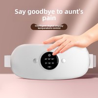 Ceinture de massage vibratoire intelligente à affichage numérique, compresse chaude, pour la taille et l'abdomen, ceinture de massage chauffante pour soulager les douleurs menstruelles