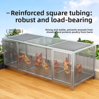 Grande cage extérieure pour poulets, enclos anti-guerrier pour lapins et pigeons, enclos multi-usages pour animaux